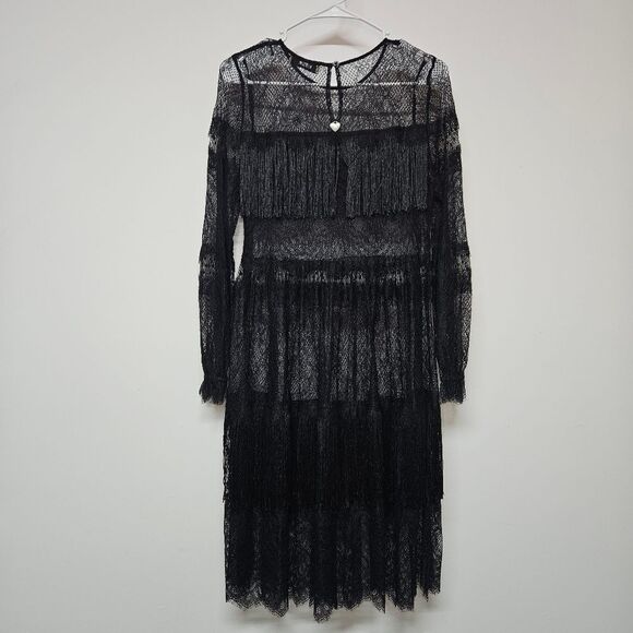 Twinset Size Small Lacey Midi Dress (Doesn't Come With Under Dress) Size Med. - Picture 2 of 7